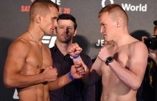 Pesagem do UFC Fight Night 69 em Berlim - Nick Hein e Lukasz Sajewski 