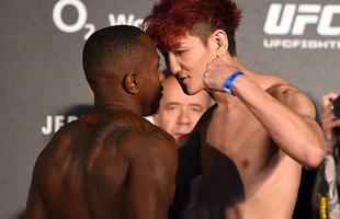 Pesagem do UFC Fight Night 69 em Berlim - Taylor Lapilus e Ulka Sasaki