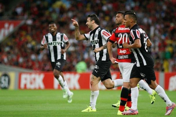 Jogadores atleticanos vibraram muito com a vitória, já que o Galo vinha de uma derrota e um empate no Independência
