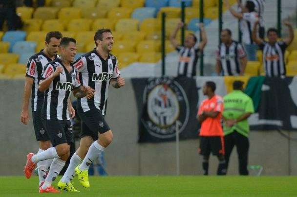 Jogadores atleticanos vibraram muito com a vitória, já que o Galo vinha de uma derrota e um empate no Independência
