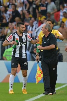 Jogadores atleticanos vibraram muito com a vitória, já que o Galo vinha de uma derrota e um empate no Independência