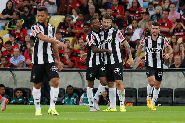 Jogadores atleticanos vibraram muito com a vitória, já que o Galo vinha de uma derrota e um empate no Independência