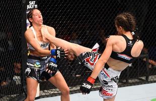 Com atuao arrasadora na luta principal do UFC em Berlim, Joanna Jedrzejczyk vence Jessica Penne por nocaute tcnico e defende o cinturo do peso palha 
