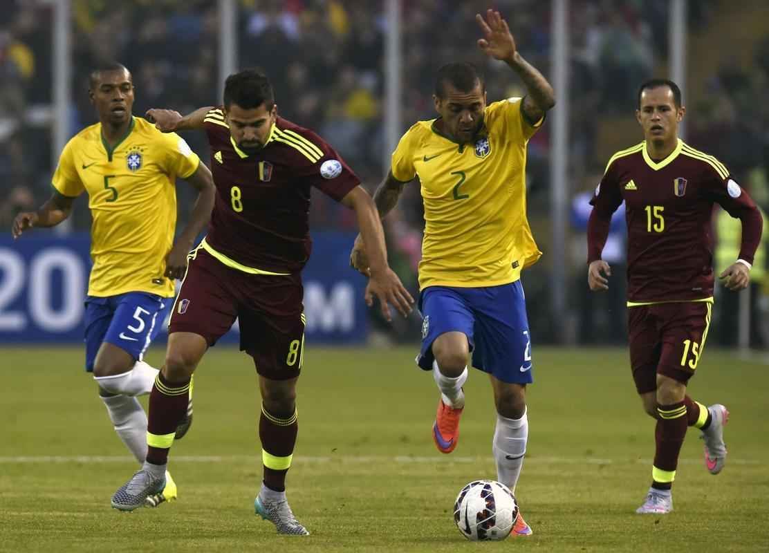 Brasil e Venezuela jogaram pelo Grupo C da Copa Amrica para definir os ltimos classificados para as quartas-de-final da competio