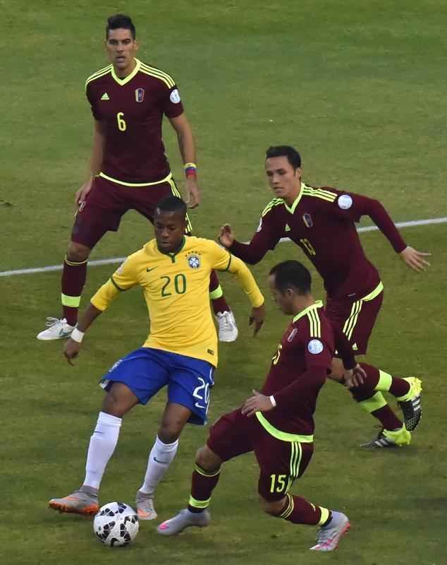 Brasil e Venezuela jogaram pelo Grupo C da Copa Amrica para definir os ltimos classificados para as quartas-de-final da competio