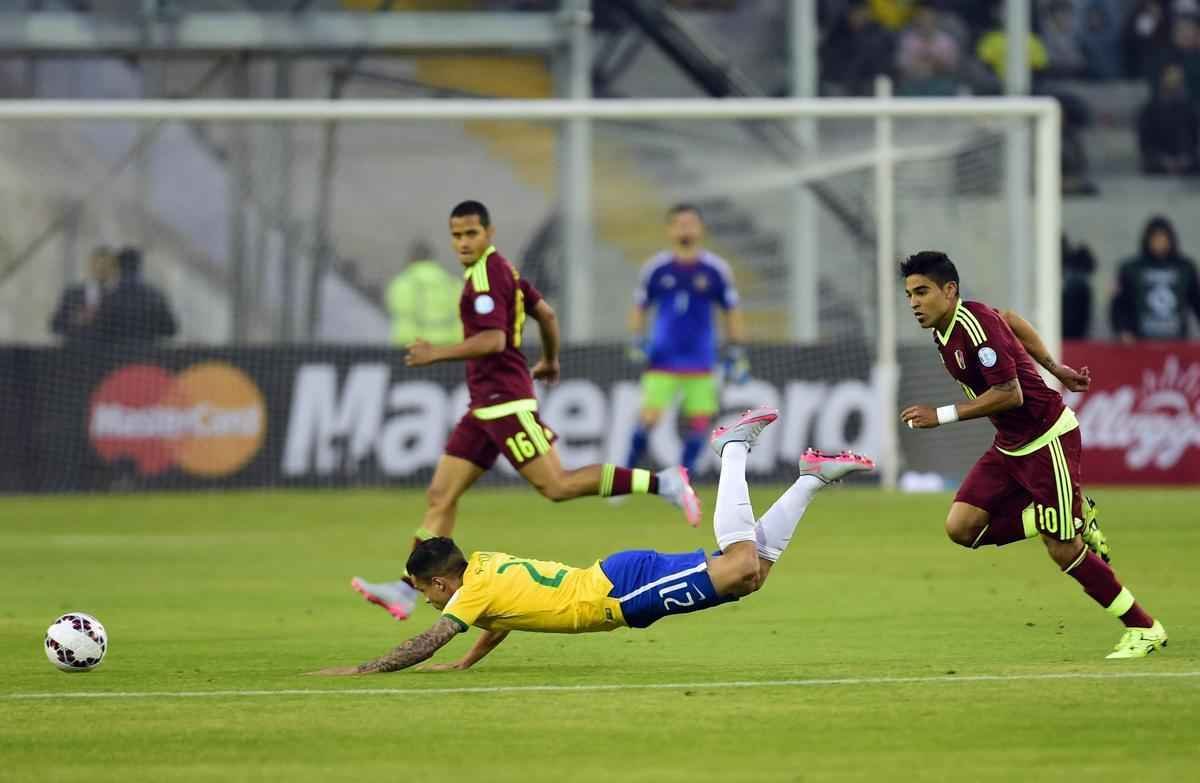 Brasil e Venezuela jogaram pelo Grupo C da Copa Amrica para definir os ltimos classificados para as quartas-de-final da competio
