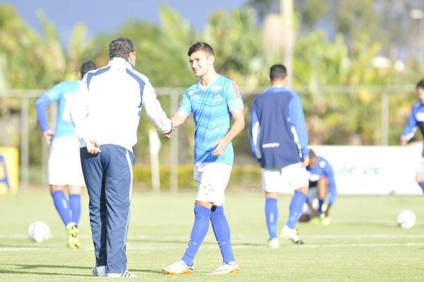 De Arrascaeta voltou da Seleo Uruguaia e treinou pela primeira vez com Vanderlei Luxemburgo