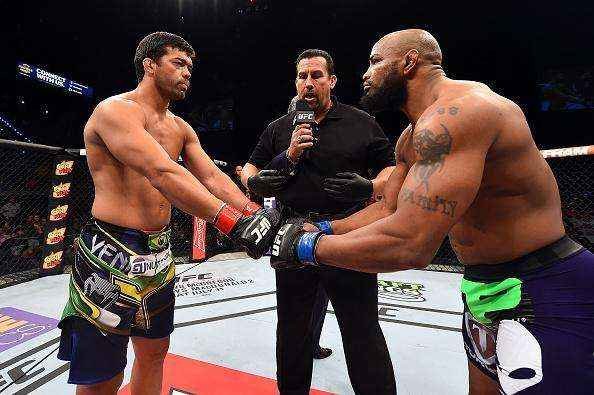 Imagens da vitria de Yoel Romero sobre Lyoto Machida no UFC em Hollywood