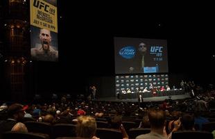 Imagens da coletiva pr-lutas do UFC 189, em Las Vegas