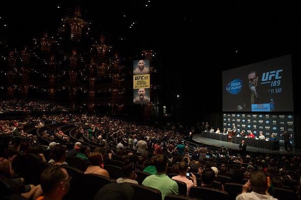 Imagens da coletiva pr-lutas do UFC 189, em Las Vegas