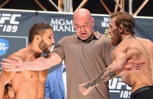 Veja imagens da pesagem e encaradas do UFC 189 - Chad Mendes e Conor McGregor