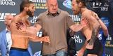 Veja imagens da pesagem e encaradas do UFC 189 - Chad Mendes e Conor McGregor