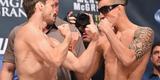 Veja imagens da pesagem e encaradas do UFC 189 - Brad Pickett e Thomas Almeida