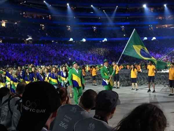 Veja fotos da participao do Time Brasil na abertura do Pan 2015