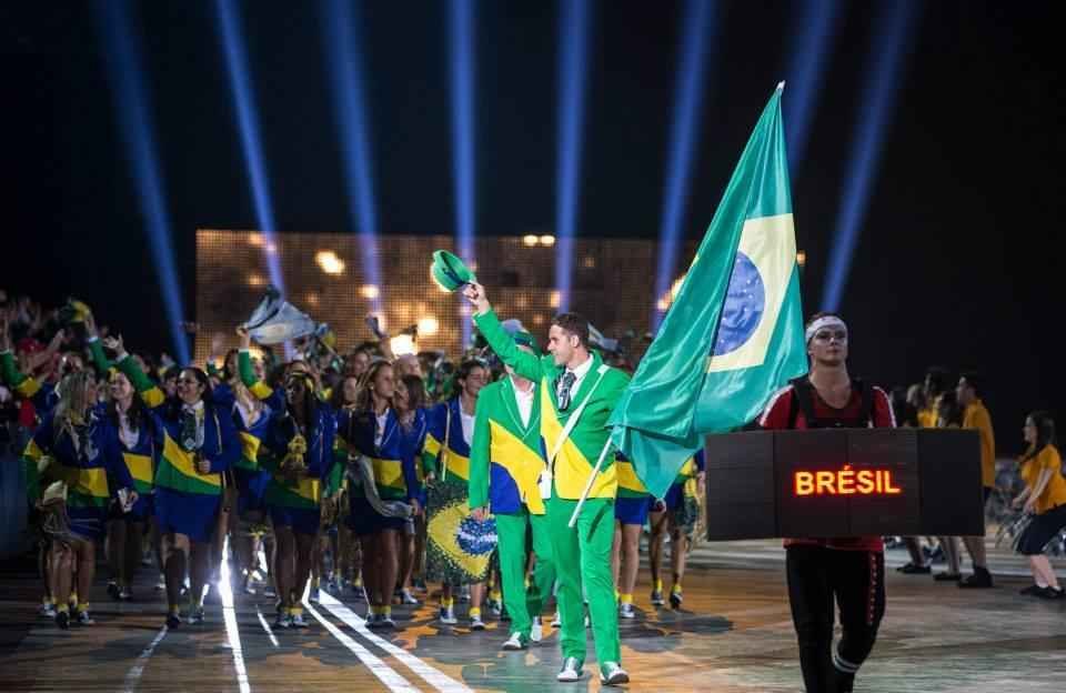 Veja fotos da participao do Time Brasil na abertura do Pan 2015