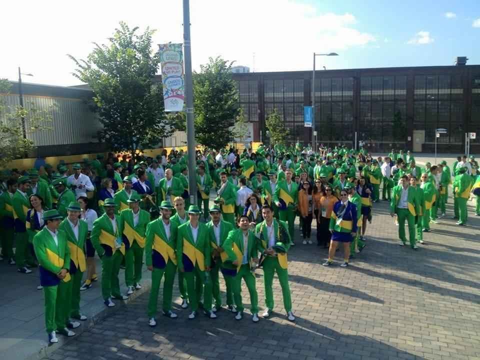 Veja fotos da participao do Time Brasil na abertura do Pan 2015