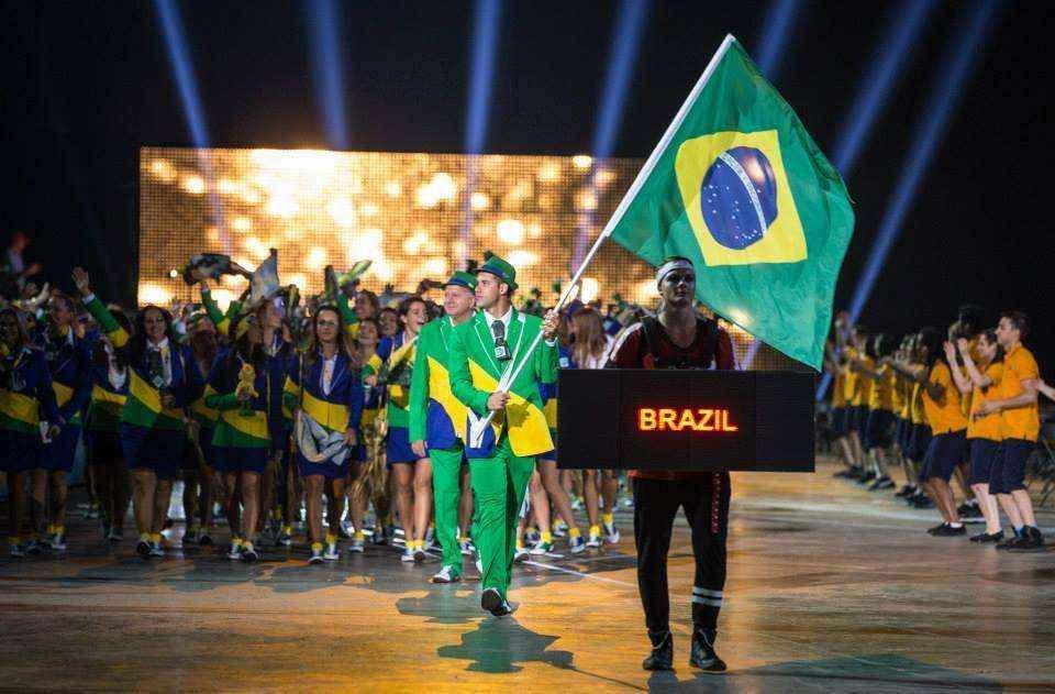 Veja fotos da participao do Time Brasil na abertura do Pan 2015