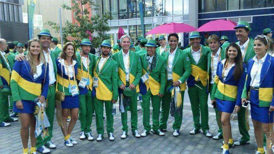 Veja fotos da participao do Time Brasil na abertura do Pan 2015