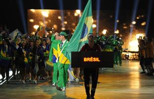 Veja fotos da participao do Time Brasil na abertura do Pan 2015