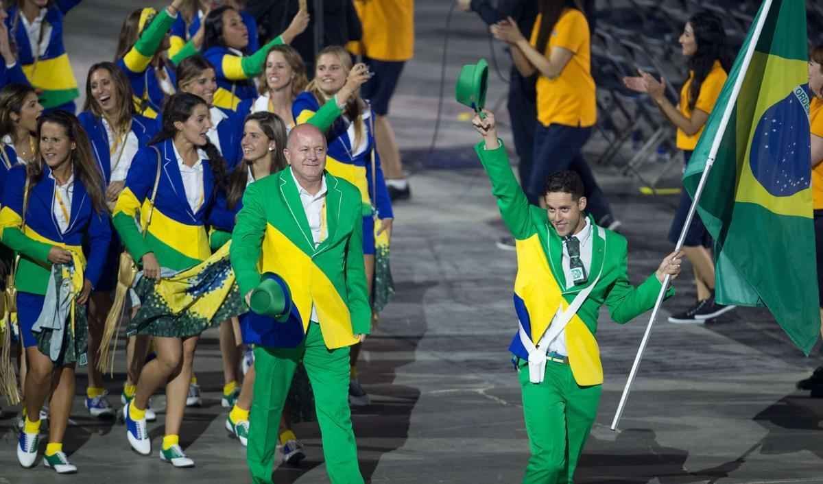 Veja fotos da participao do Time Brasil na abertura do Pan 2015