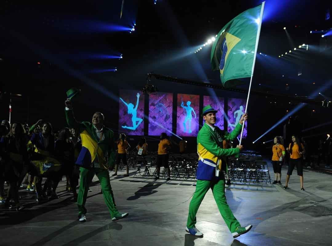 Veja fotos da participao do Time Brasil na abertura do Pan 2015