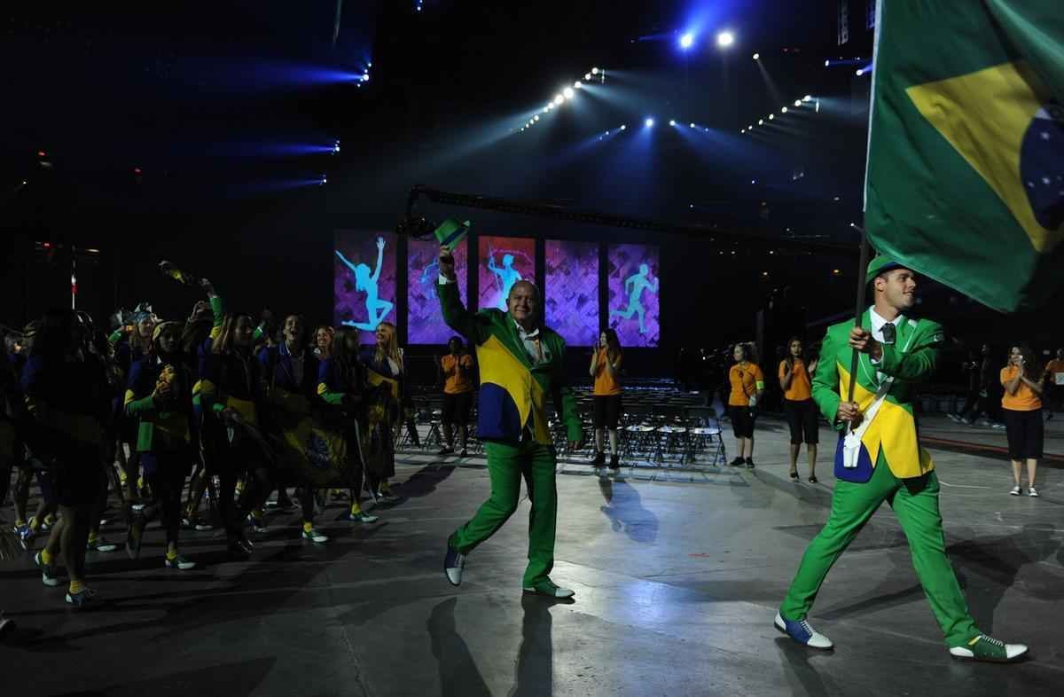 Veja fotos da participao do Time Brasil na abertura do Pan 2015