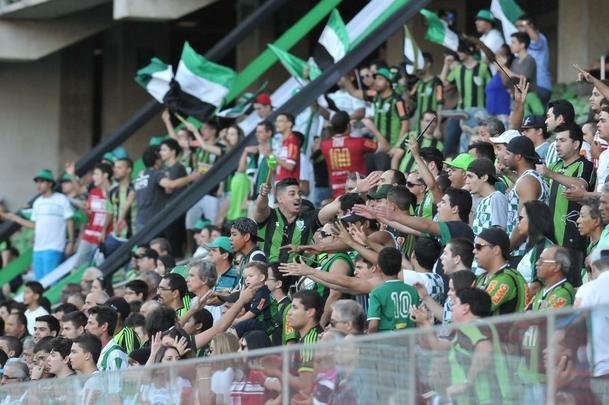 Fotos da torcida na partida entre Amrica e ABC, no Independncia, pela Srie B do Brasileiro
