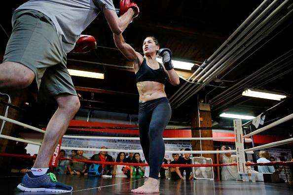 Imagens do treino aberto do UFC em Chicago - Jessica Eye