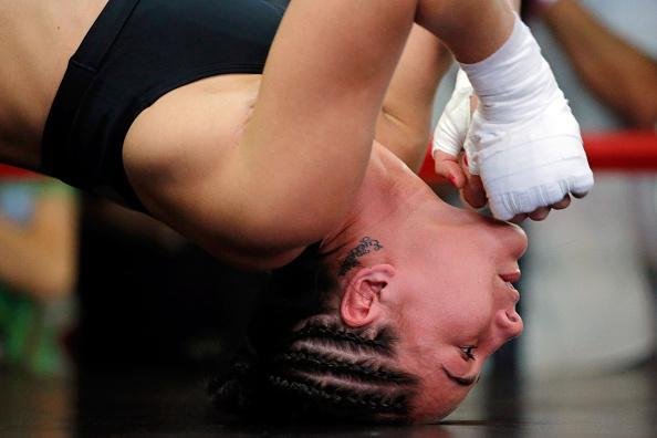 Imagens do treino aberto do UFC em Chicago - Jessica Eye