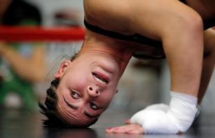 Imagens do treino aberto do UFC em Chicago - Jessica Eye