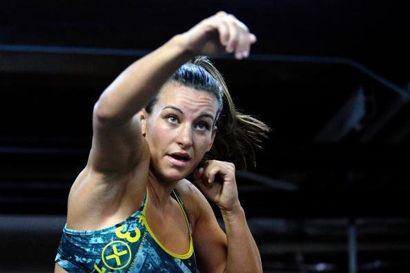 Imagens do treino aberto do UFC em Chicago - Miesha Tate