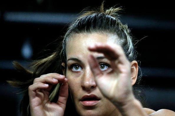 Imagens do treino aberto do UFC em Chicago - Miesha Tate