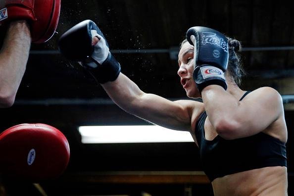 Imagens do treino aberto do UFC em Chicago - Jessica Eye