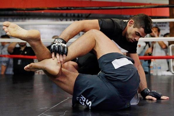 Imagens do treino aberto do UFC em Chicago - Renan Baro