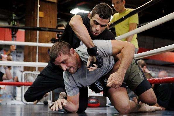 Imagens do treino aberto do UFC em Chicago - Renan Baro