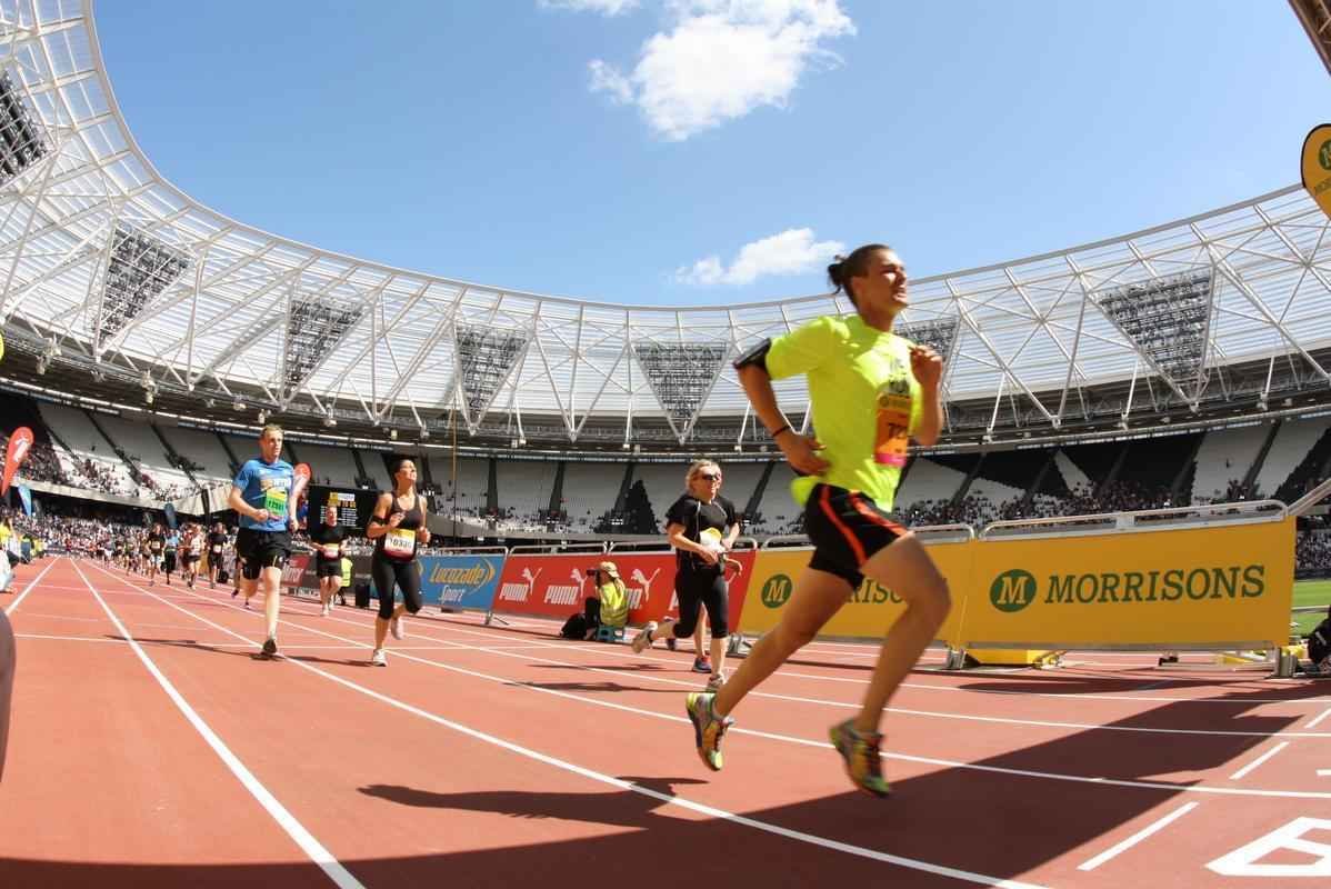 Corrida Morrisons Great Newman London Run, que marcou a reabertura do Estdio Olmpico, em Londres.