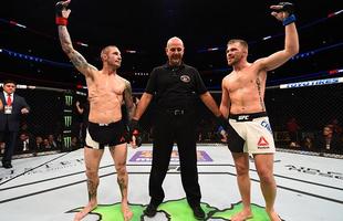 Fotos das lutas e bastidores do UFC em Chicago - Bryan Caraway (bermuda branca) vence Eddie Wineland por deciso unnime 