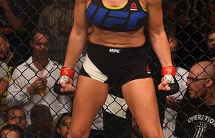 Fotos das lutas e bastidores do UFC em Chicago - Miesha Tate derrotou (roupa preta) Jessica Eye por deciso unnime