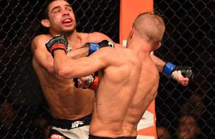 Confira fotos do massacre de TJ Dillashaw sobre Renan Baro no UFC em Chicago
