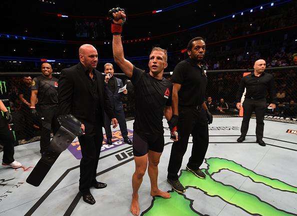 Confira fotos do massacre de TJ Dillashaw sobre Renan Baro no UFC em Chicago
