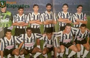 Atlético campeão da Conmebol de 1992: João Leite, Éder Lopes, Alfinete, Luís Eduardo, Ryuler, Paulo Roberto, Sérgio Araújo, Ailton, Moacir, Negrini e Claudinho.