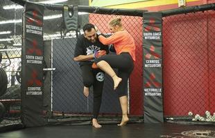 Imagens dos treinos da musa Ronda Rousey para a luta contra Bethe Pitbull