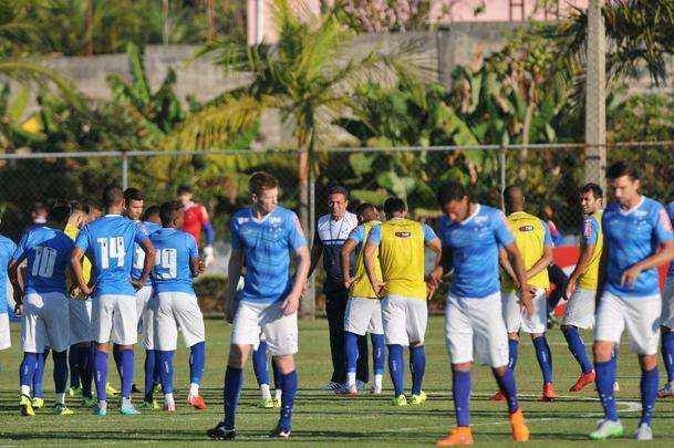 Imagens do treino do Cruzeiro nesta quinta-feira na Toca da Raposa II