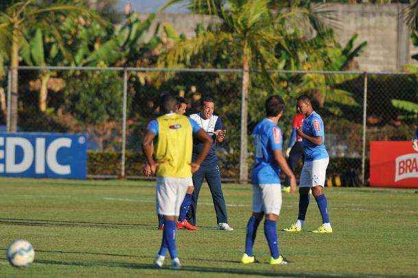 Imagens do treino do Cruzeiro nesta quinta-feira na Toca da Raposa II