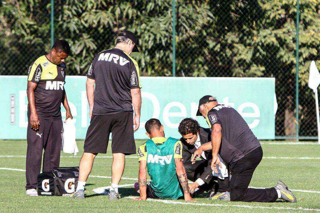 Imagens do treino do Atltico nesta tera-feira, na Cidade do Galo