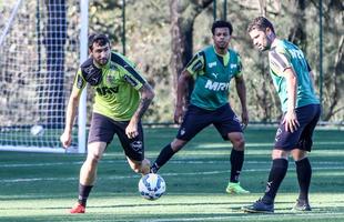 Imagens do treino do Atltico nesta tera-feira, na Cidade do Galo