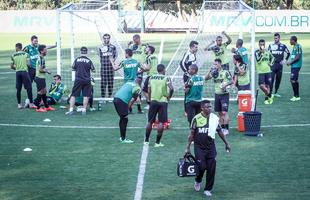 Imagens do treino do Atltico nesta tera-feira, na Cidade do Galo