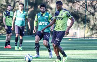 Imagens do treino do Atltico nesta tera-feira, na Cidade do Galo