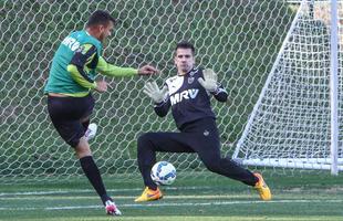 Imagens do treino do Atltico nesta tera-feira, na Cidade do Galo