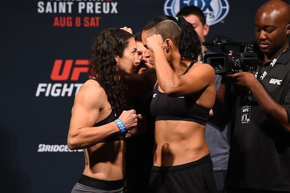 Imagens da pesagem do UFC Fight Night 73 em Nashville - Sara McMann e Amanda Nunes